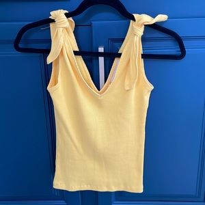 Happy X Nature yellow tank top XXS